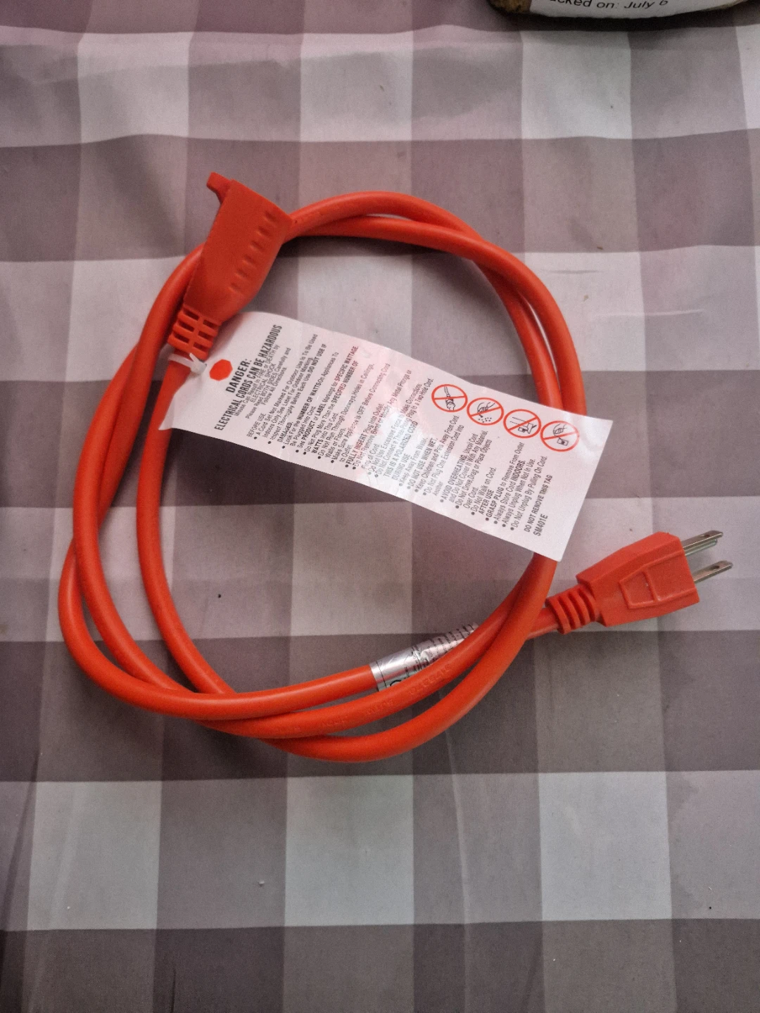 Orange Extension Cord