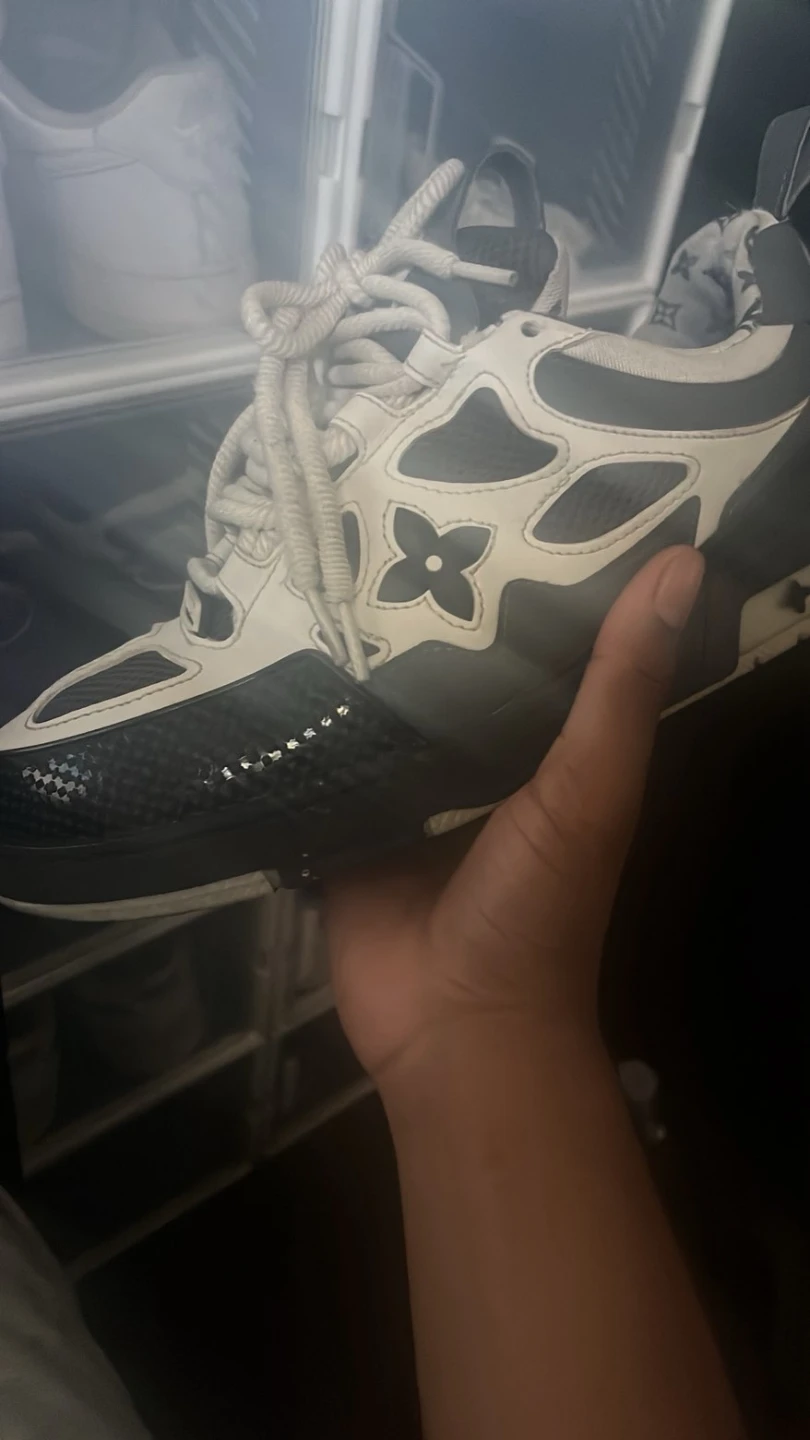 Louis Vuitton Skate Trainer in Grey and White