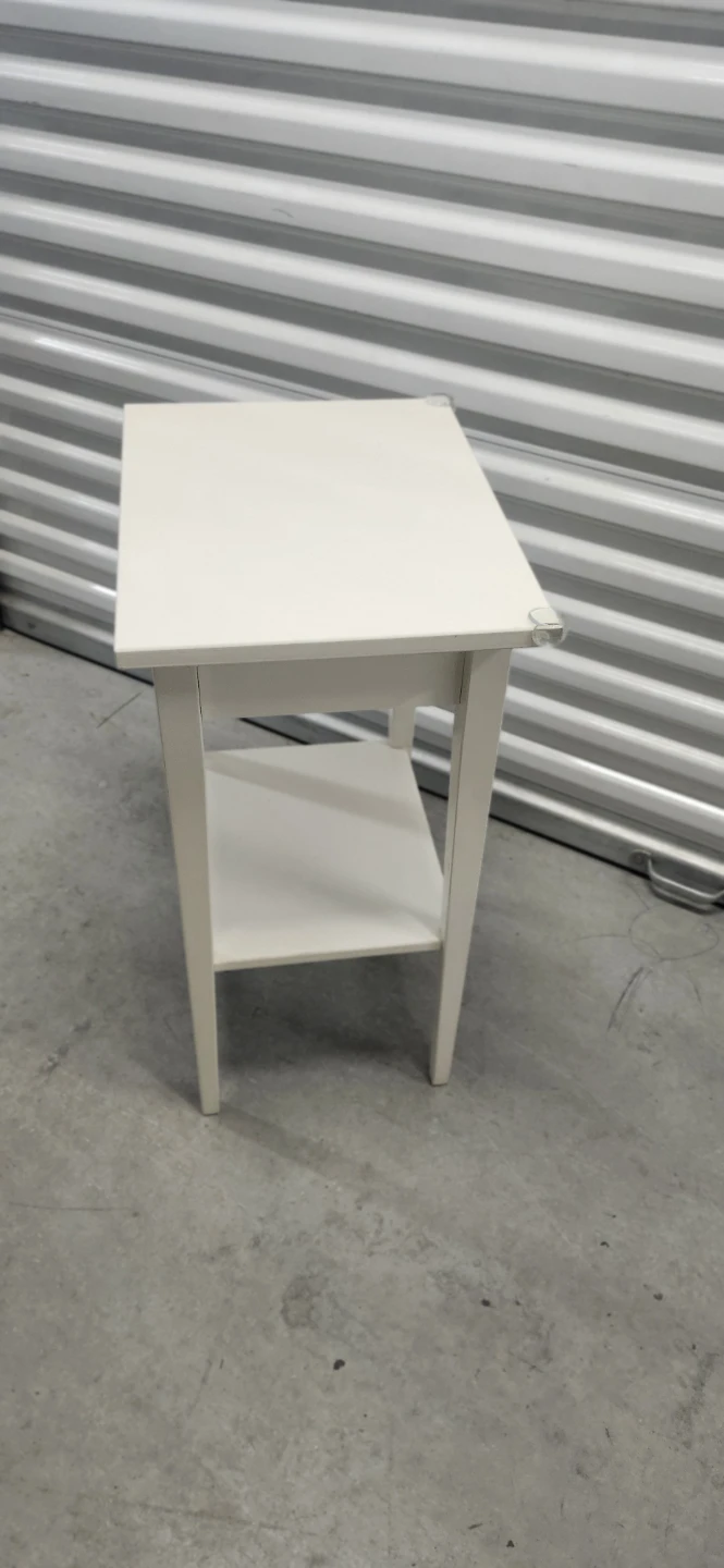 White Side Table with Drawer from ikea - photo 3