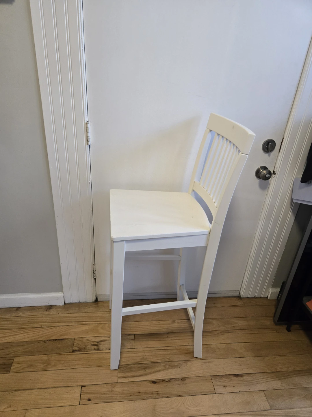 White Bar Stool - photo 4