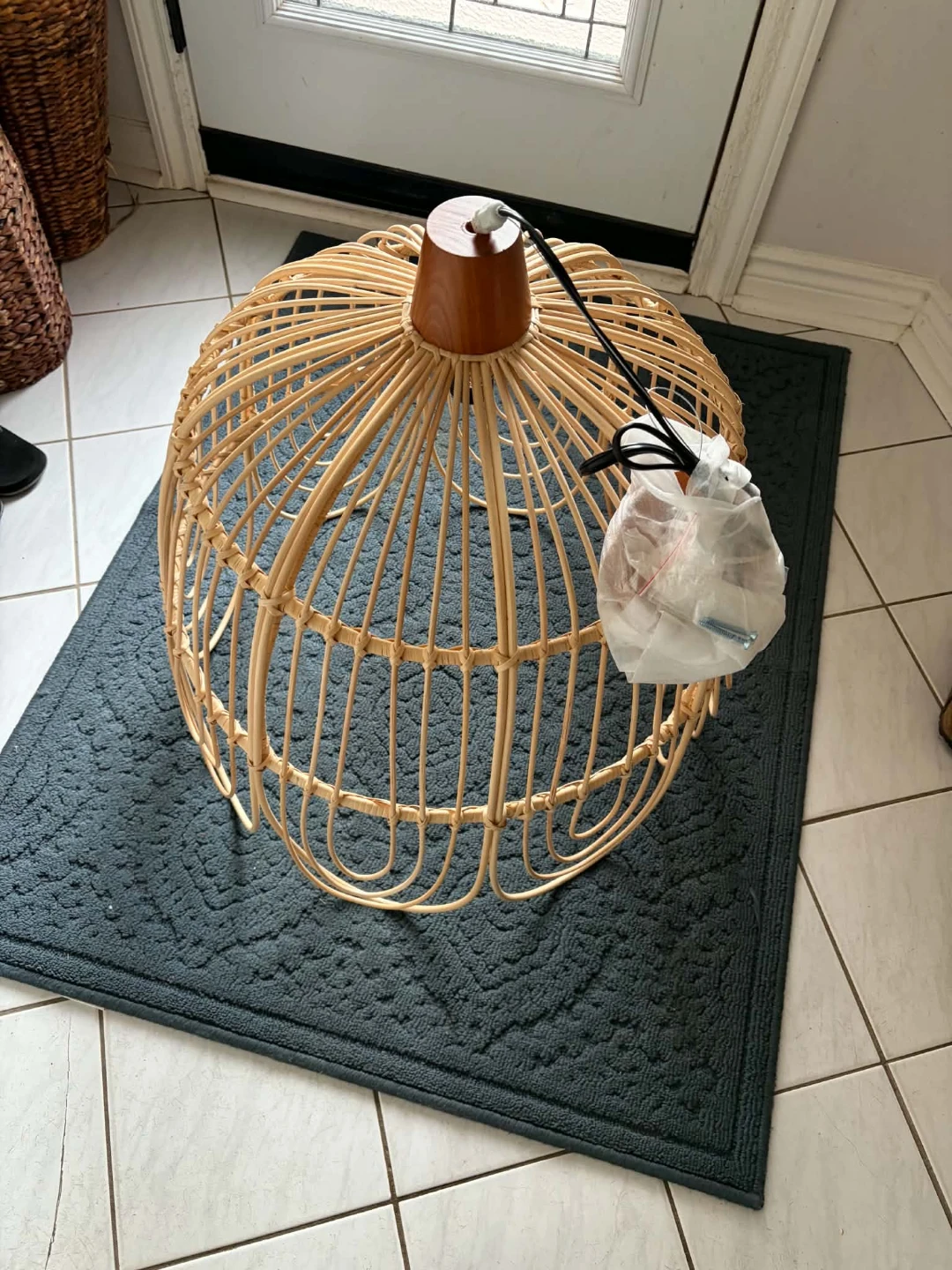 Rattan Pendant Light Shade - photo 3