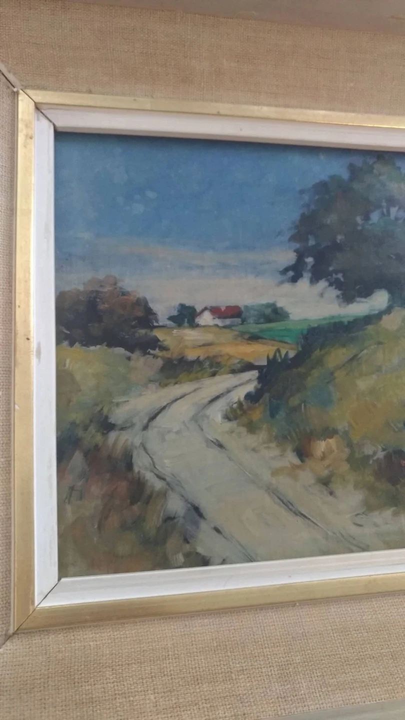Vintage Framed Countryside Painting! 🎨 - photo 2