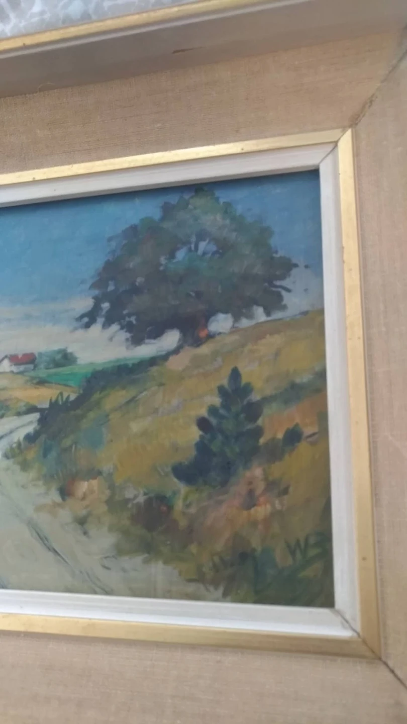 Vintage Framed Countryside Painting! 🎨 - photo 3