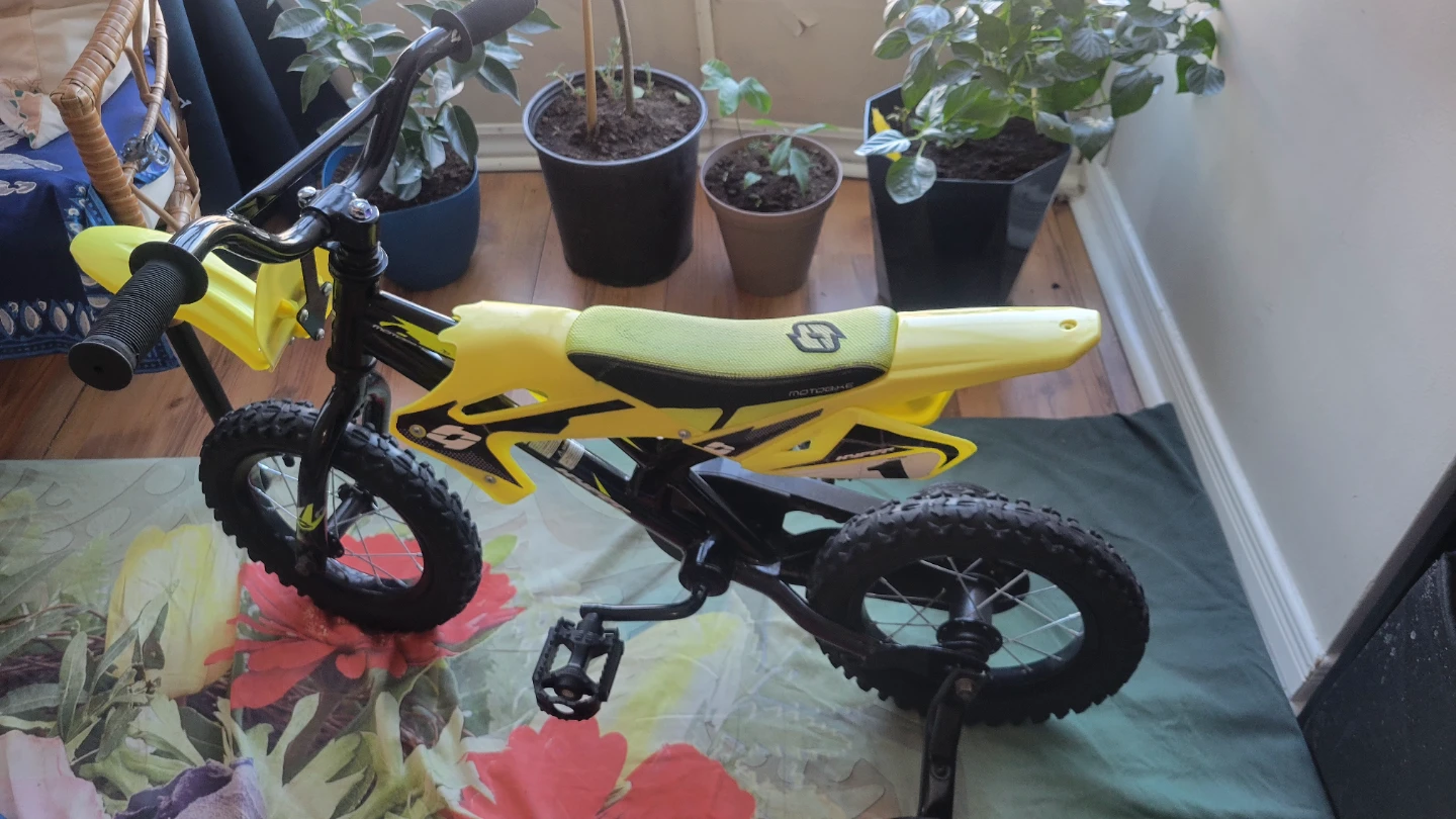 Hyper Bicycles 12" Motobike for Kids, Yellow - photo 3