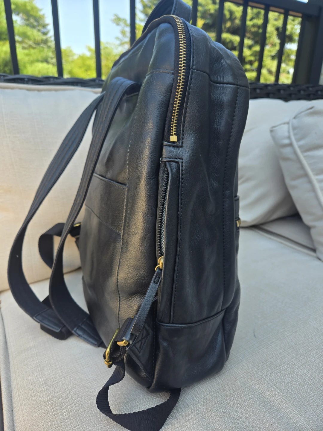 Fossil leather backpack - photo 3