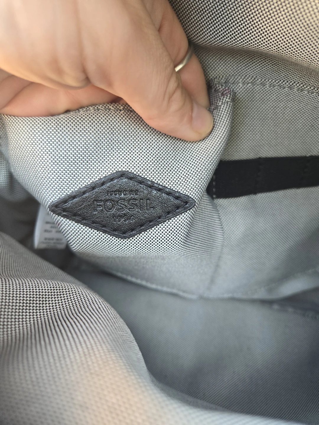Fossil leather backpack - photo 5
