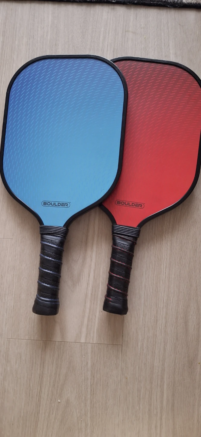 Boulder Pickleball Paddles - Blue and Red