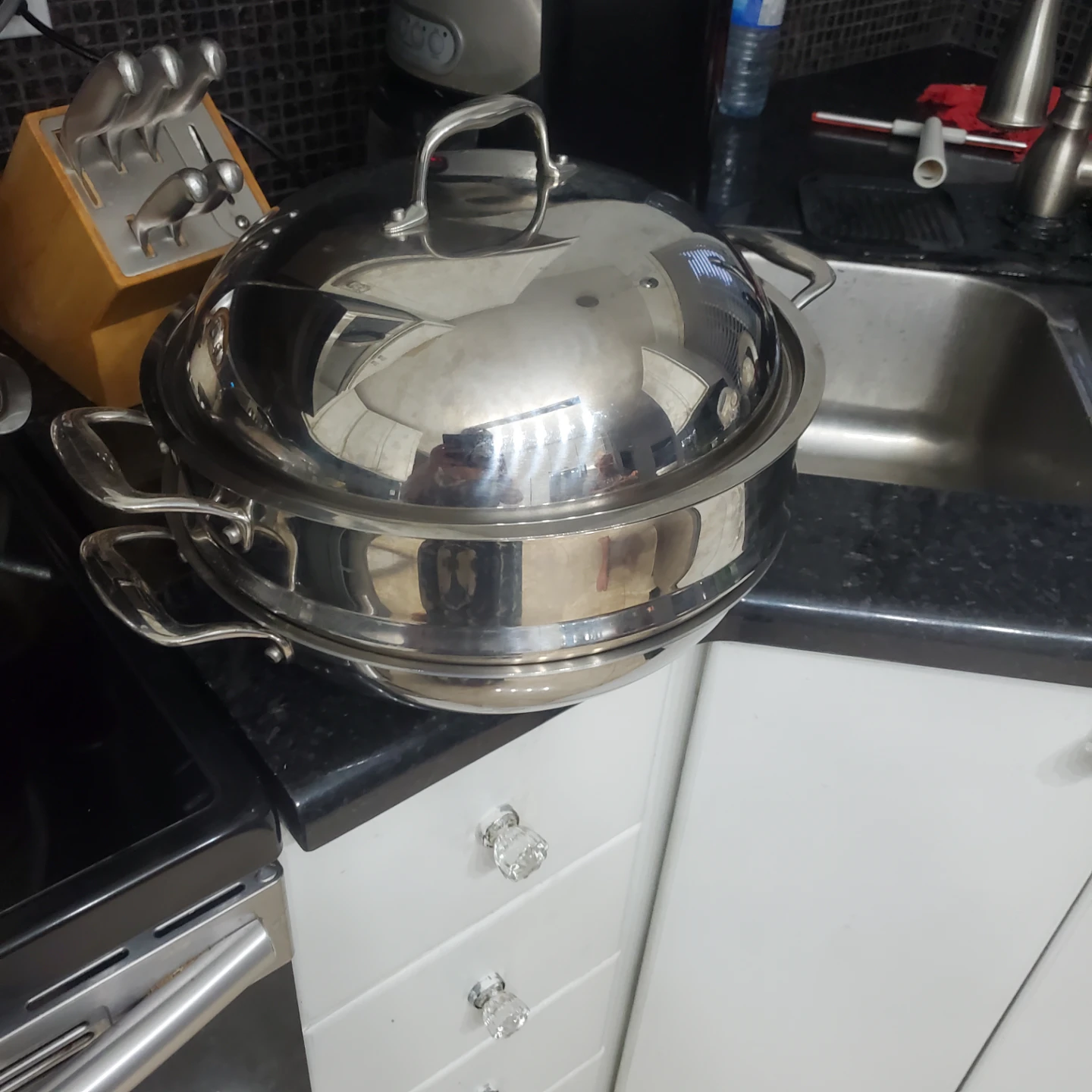 Large size  Stainless Steel Stock Pots and Steamer - photo 4