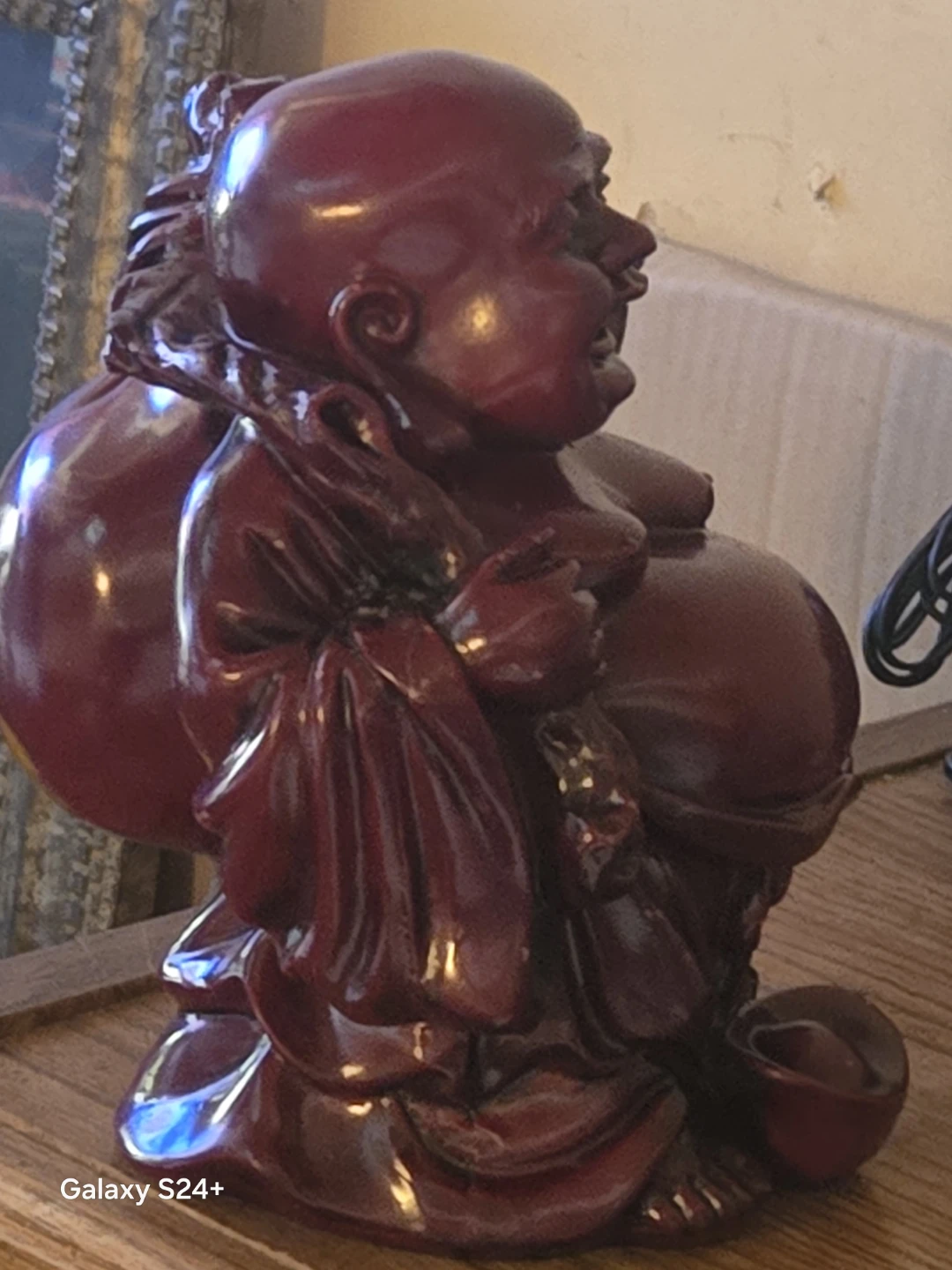 Red Laughing Buddha Statue - photo 3