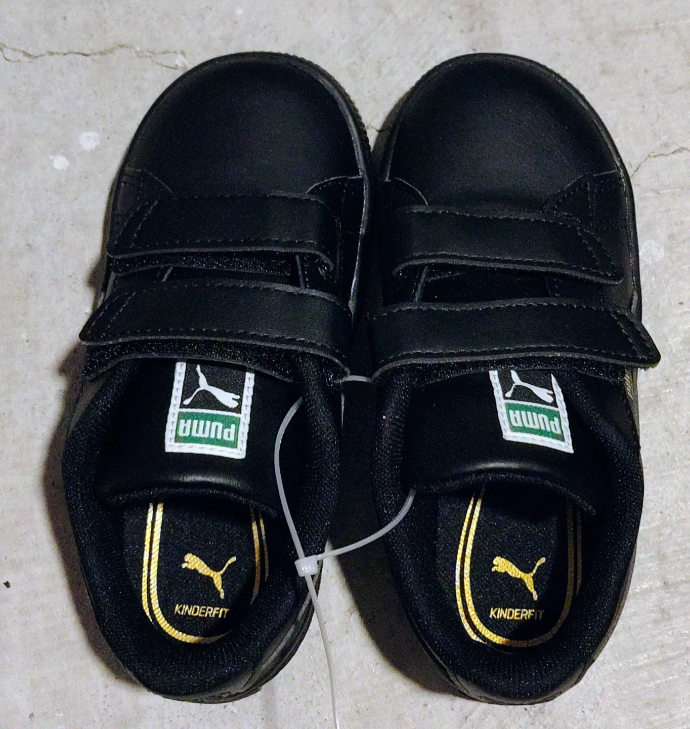 Puma Kids' Black Velcro Sneakers Sz 10 - photo 2