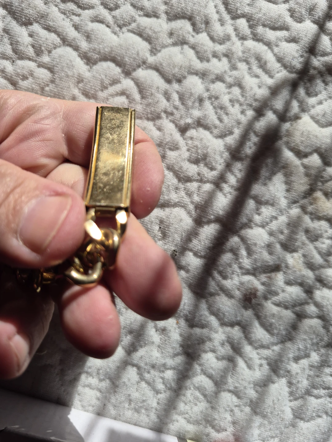 Gold Tone Chain Bracelet with Clasp - photo 2