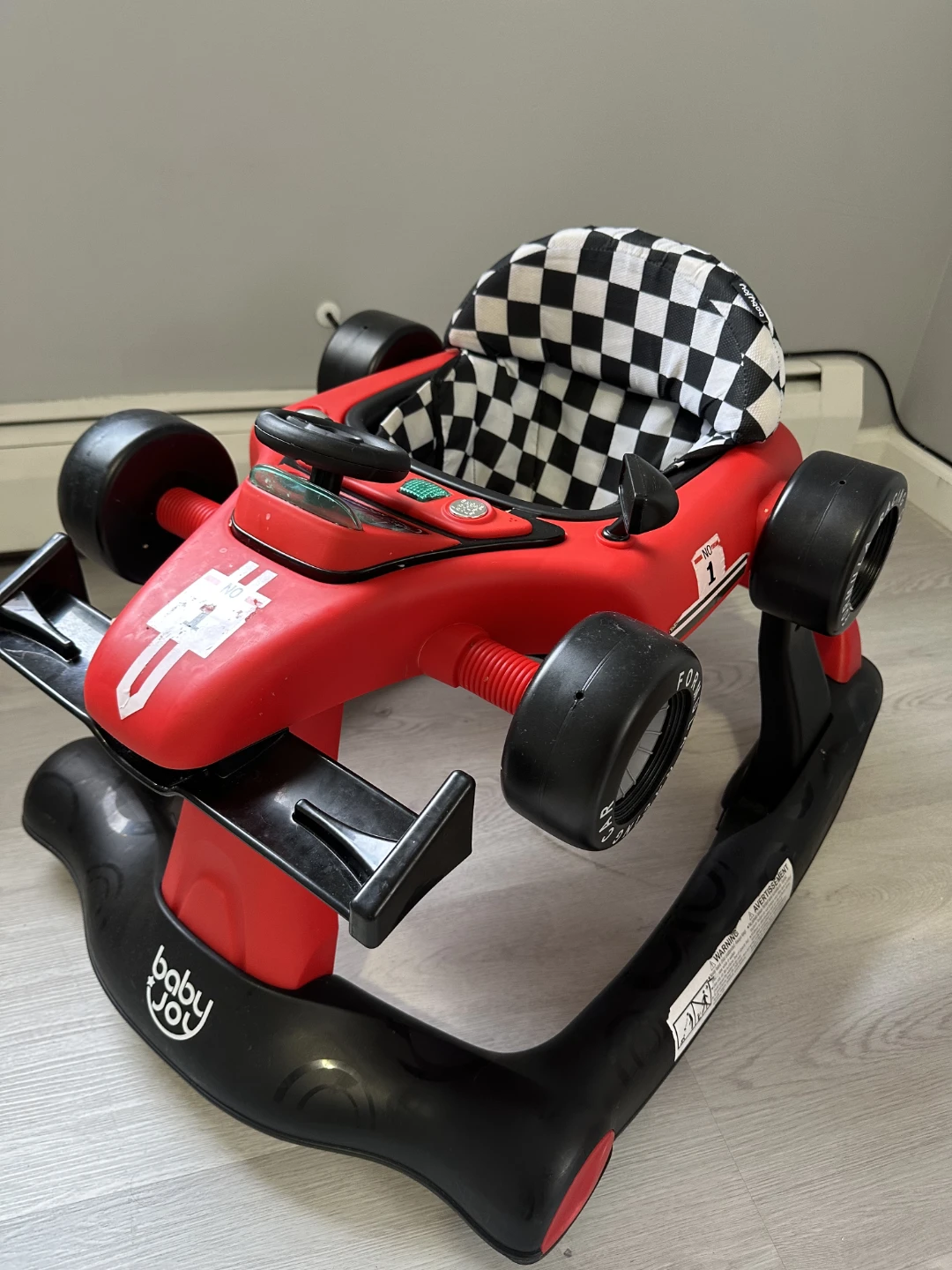 Babyjoy Red Race Car Walker