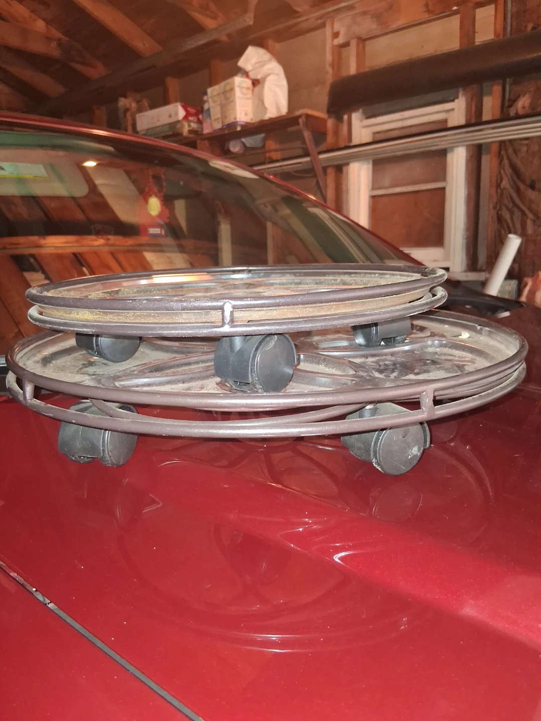 2 Rolling Plant Stand Caddy