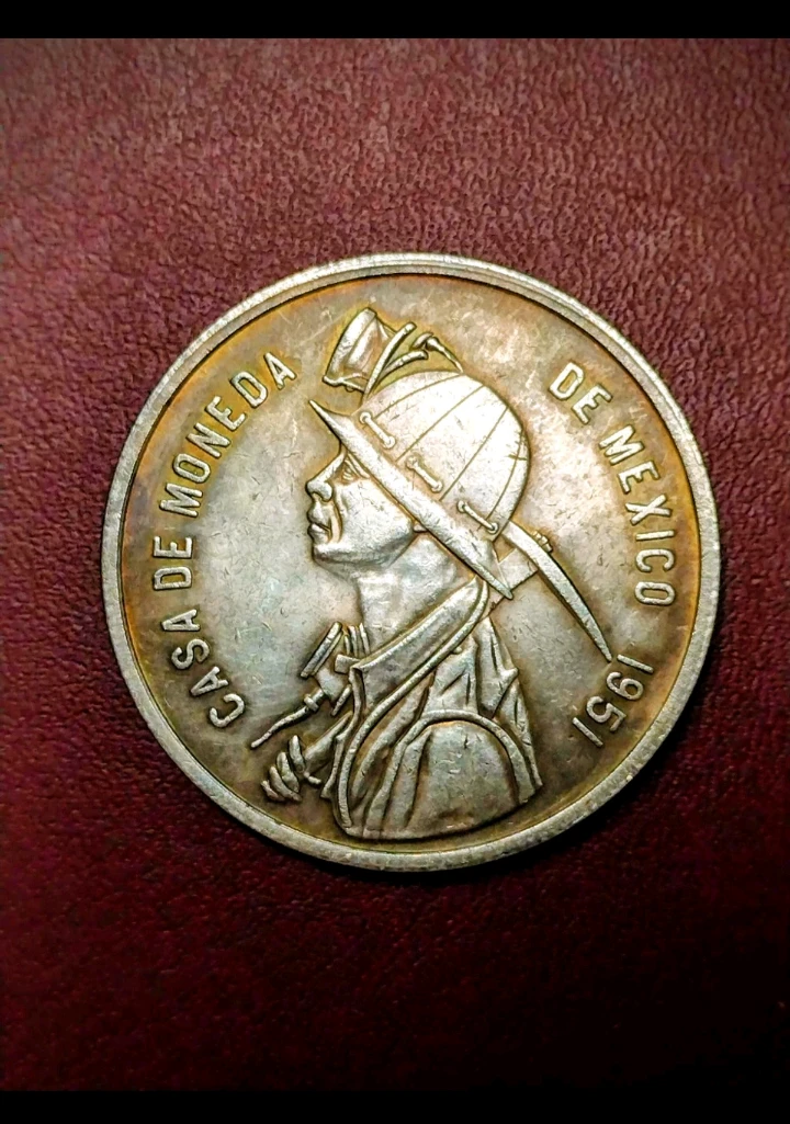 1951 Casa de Moneda de Mexico Silver Plated Ounce Coin