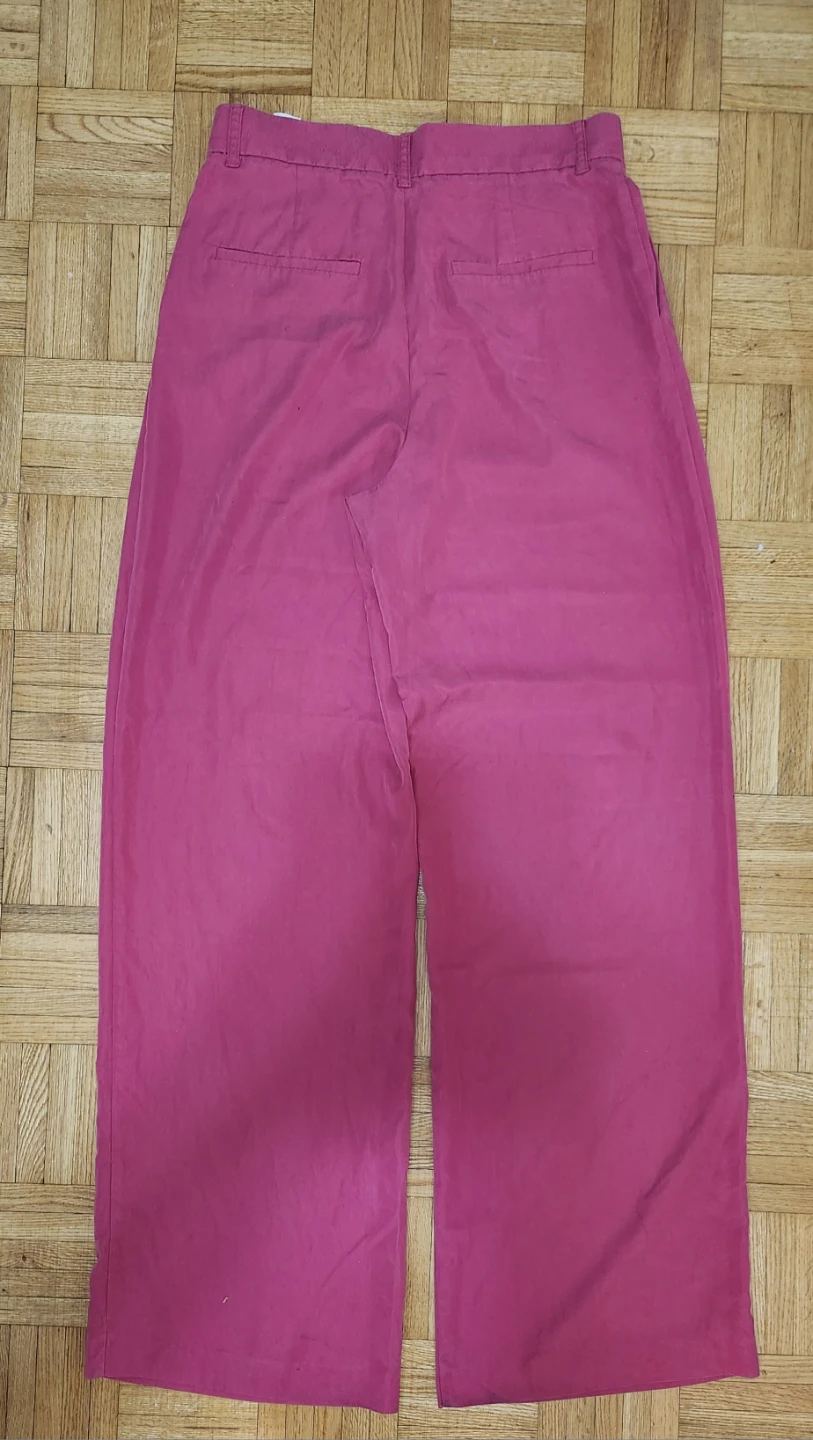 ZARA Pink Wide Leg Pants Size S - photo 2