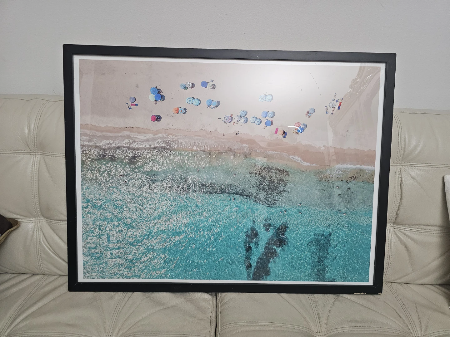 Framed Aerial Beach Art Print - photo 4