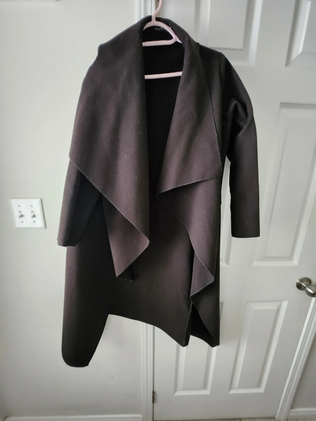 Black Waterfall Cardigan