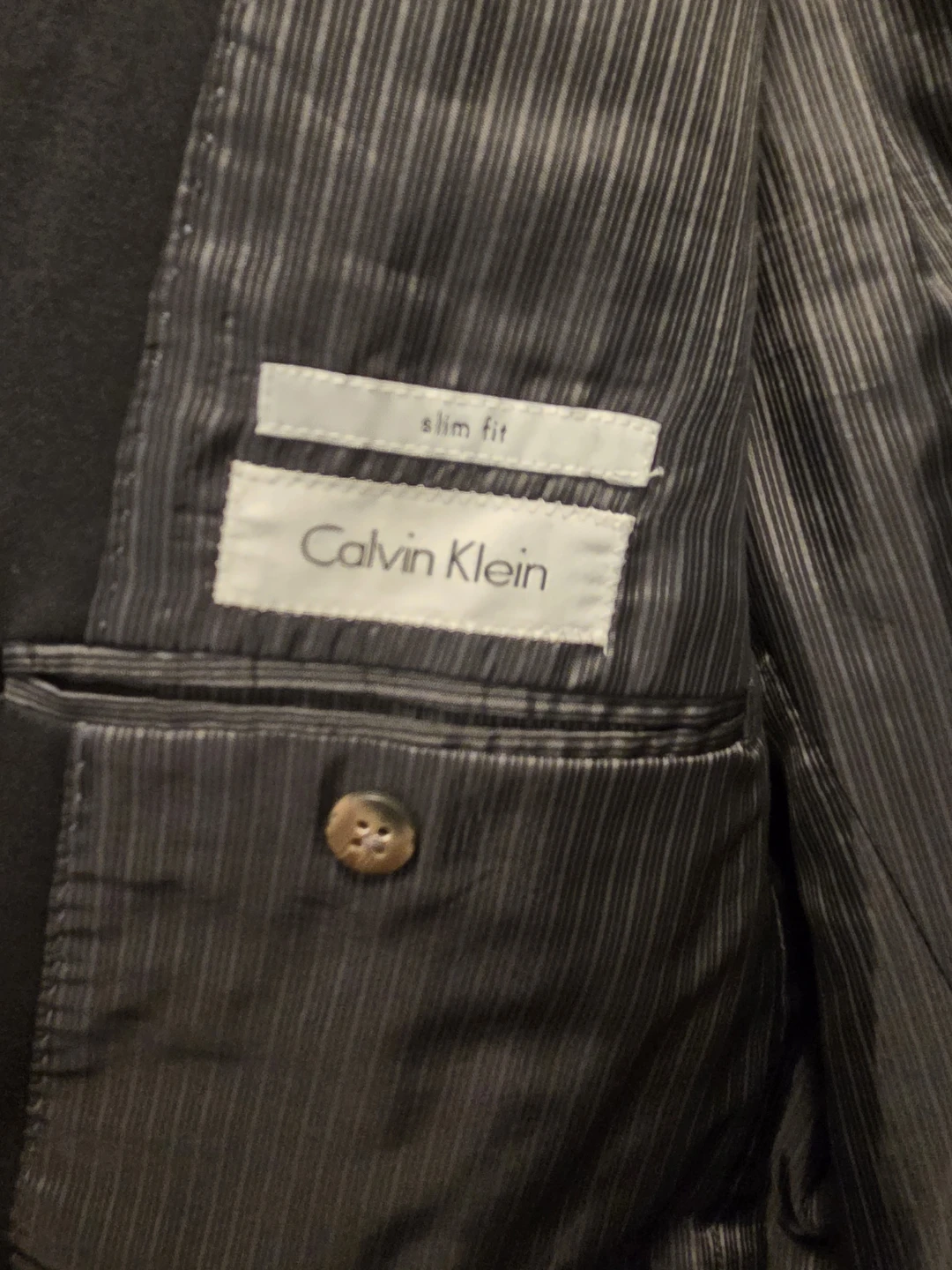 Calvin Klein Slim Fit Suit Jacket - Black - photo 2