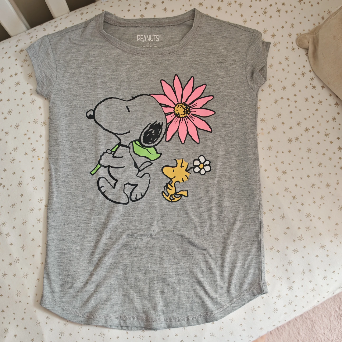 Peanuts Snoopy and Woodstock Graphic T-Shirt - Size 4 - photo 2