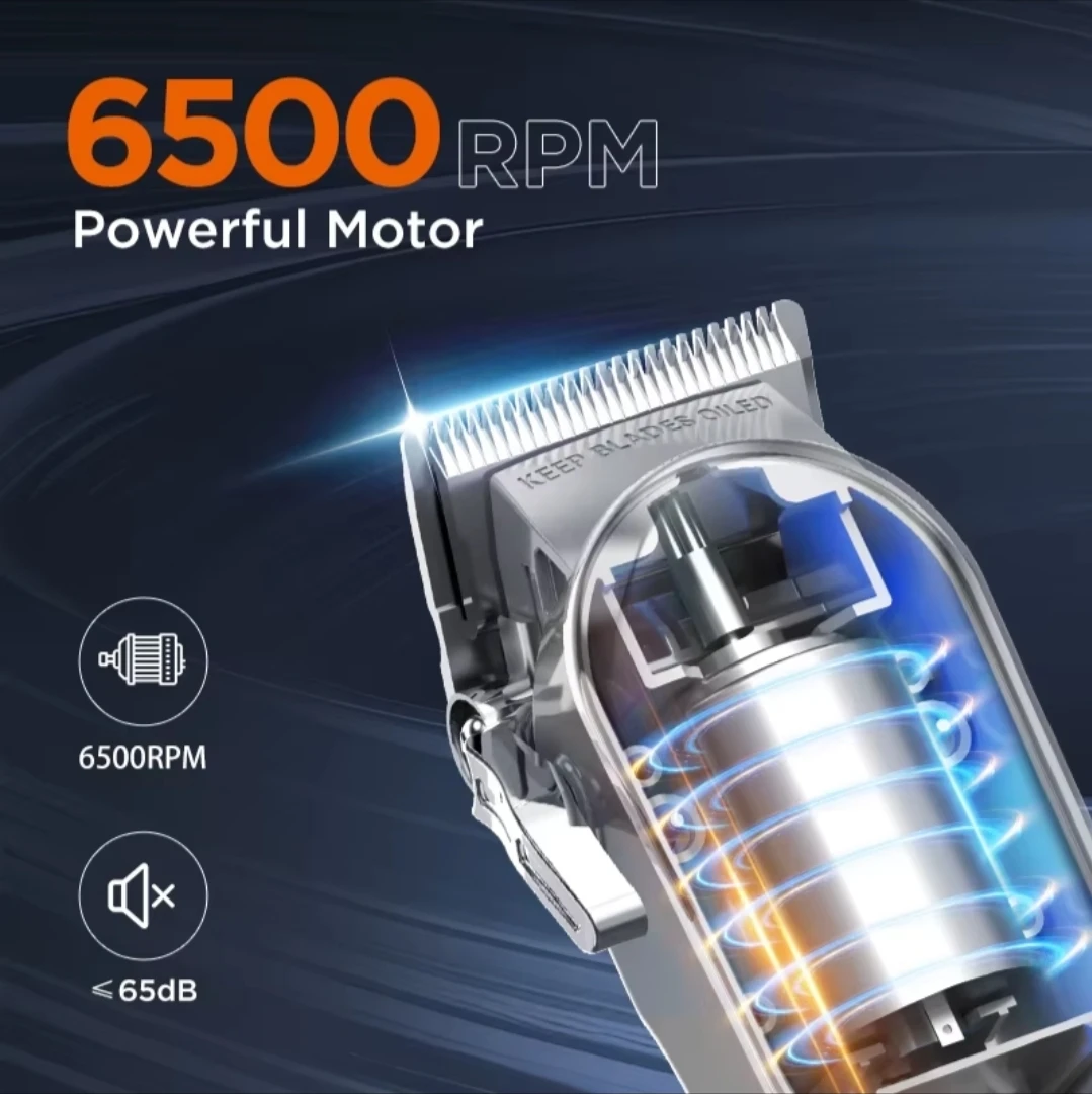 ❤️ Cordless Hair Clipper Set - 6500 RPM - photo 2