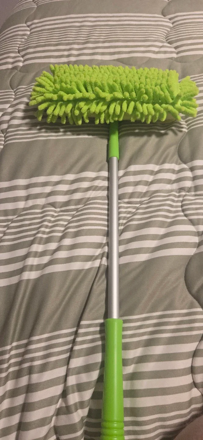 Lime Green Chenille Dusting Wand with Face - photo 2