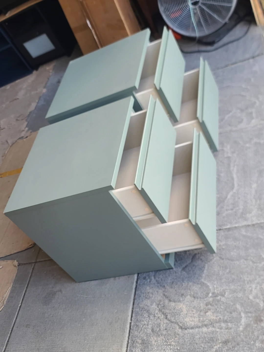 IKEA MALM 2-Drawer Chests - Sage Green (Pair) - photo 3