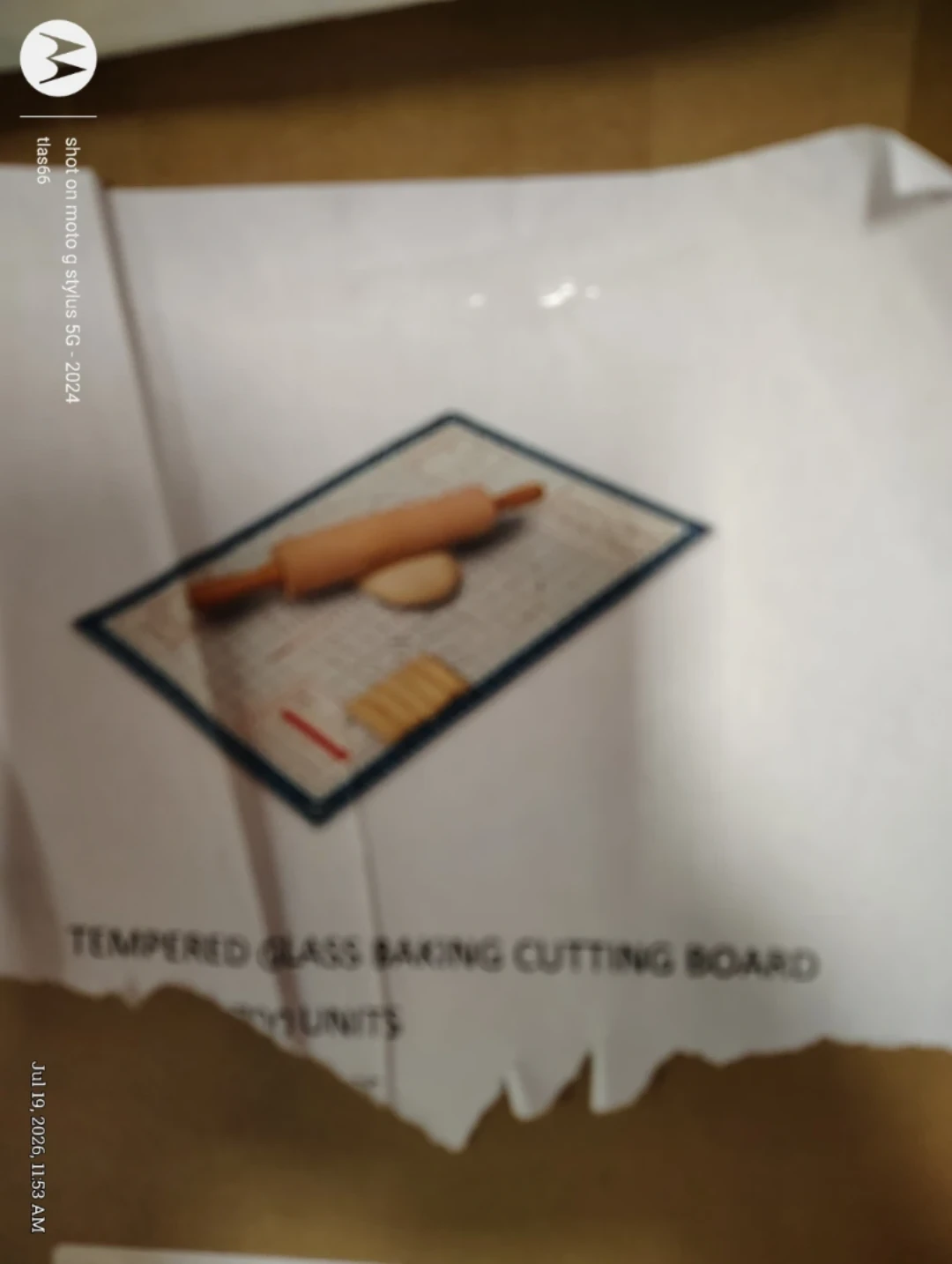 Parnoo Large Tempered Glass Baking Board 24" x 14" - photo 3