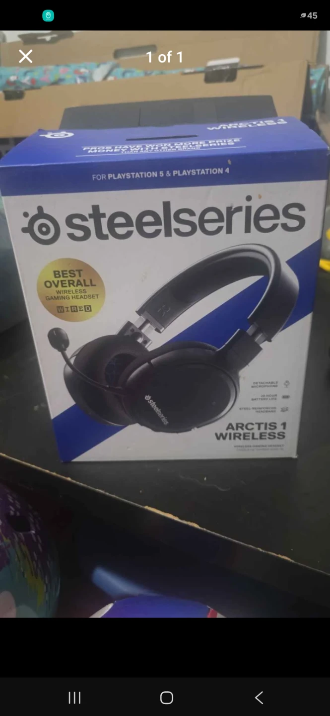 SteelSeries Arctis 1 Wireless Gaming Headset for PS5/PS4