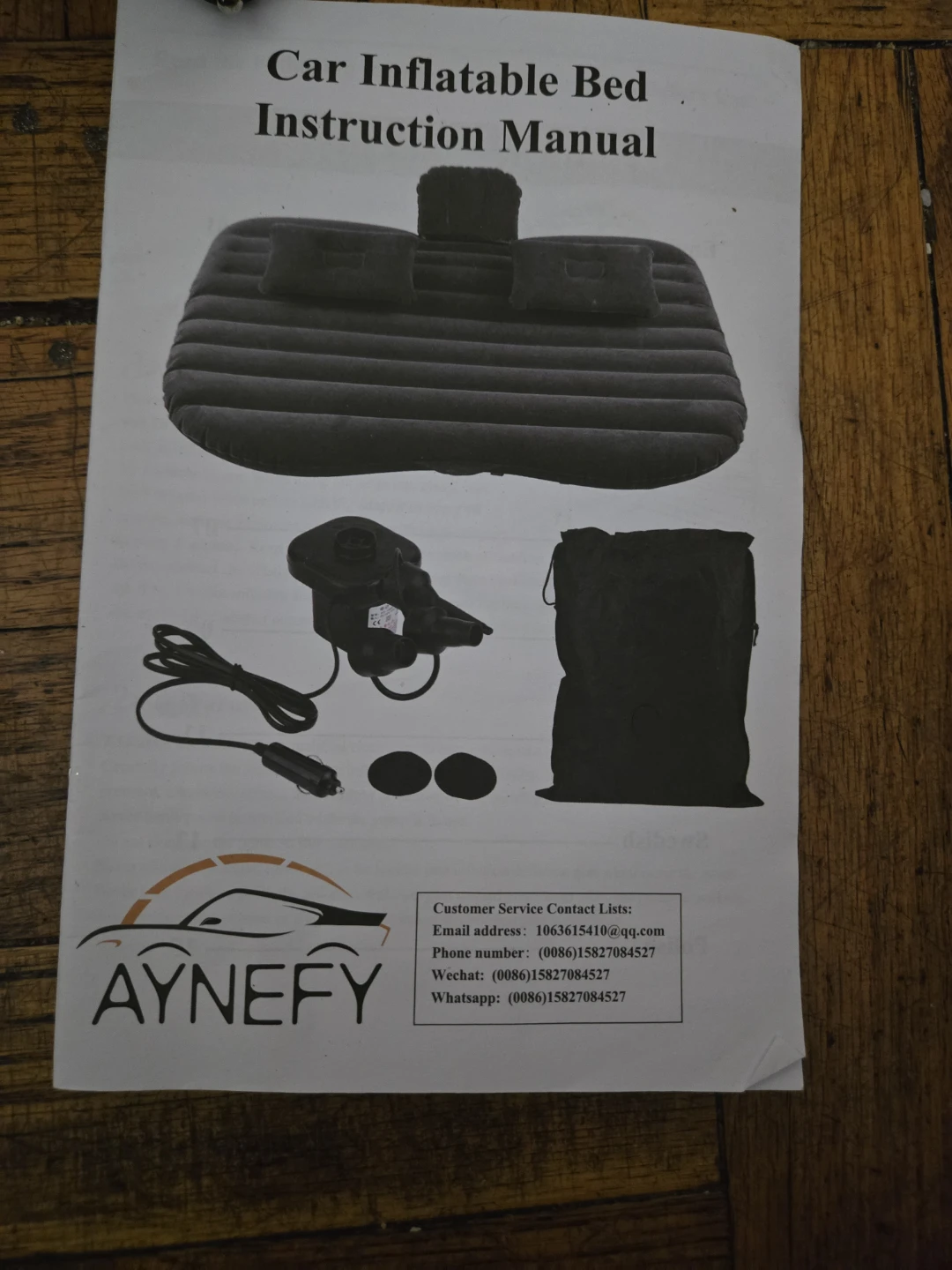 AYNEFY Car Inflatable Bed