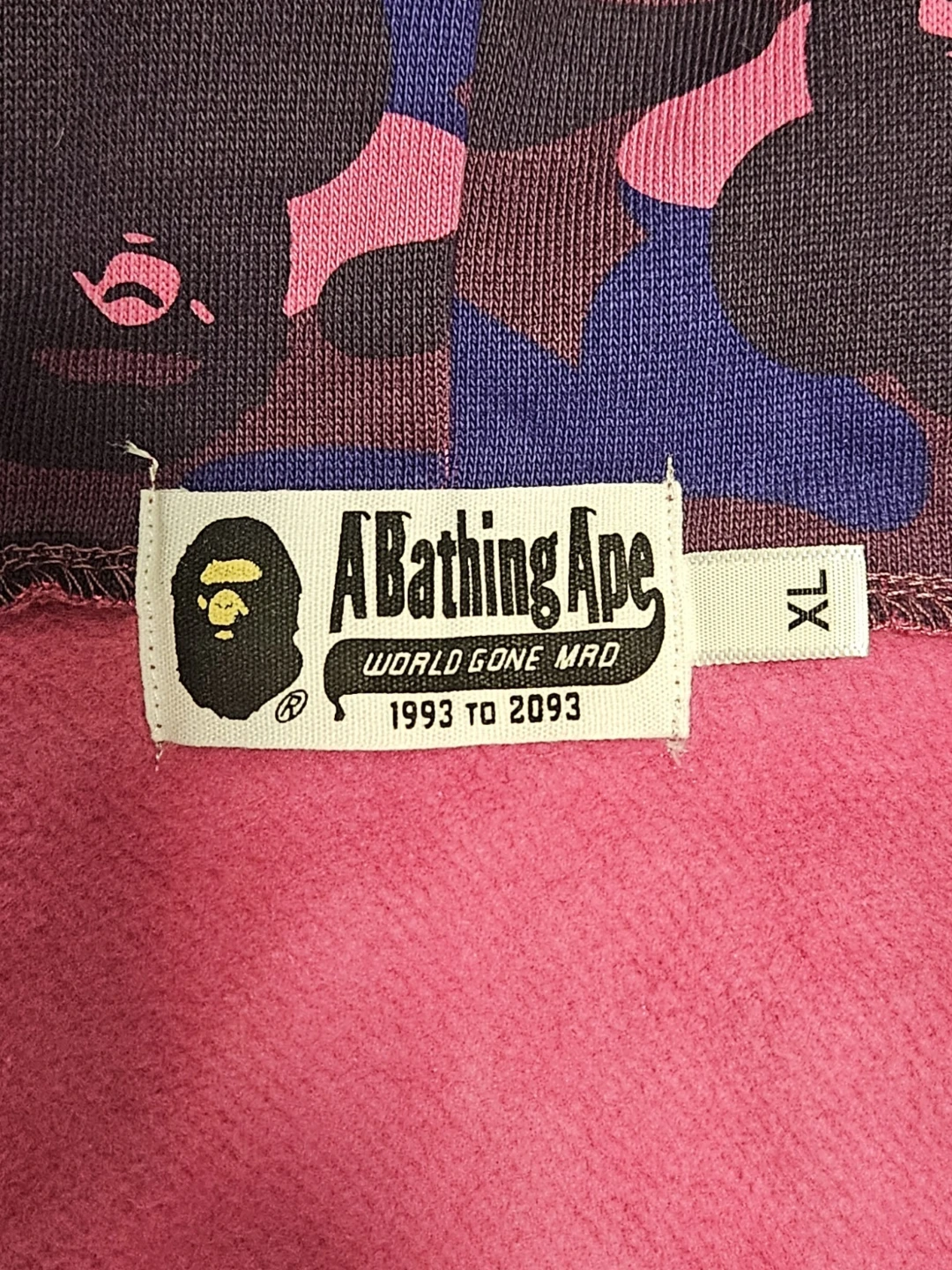 REAL AUTHENTIC Purple Bape Full Zip Up Men's Hoodie - photo 5