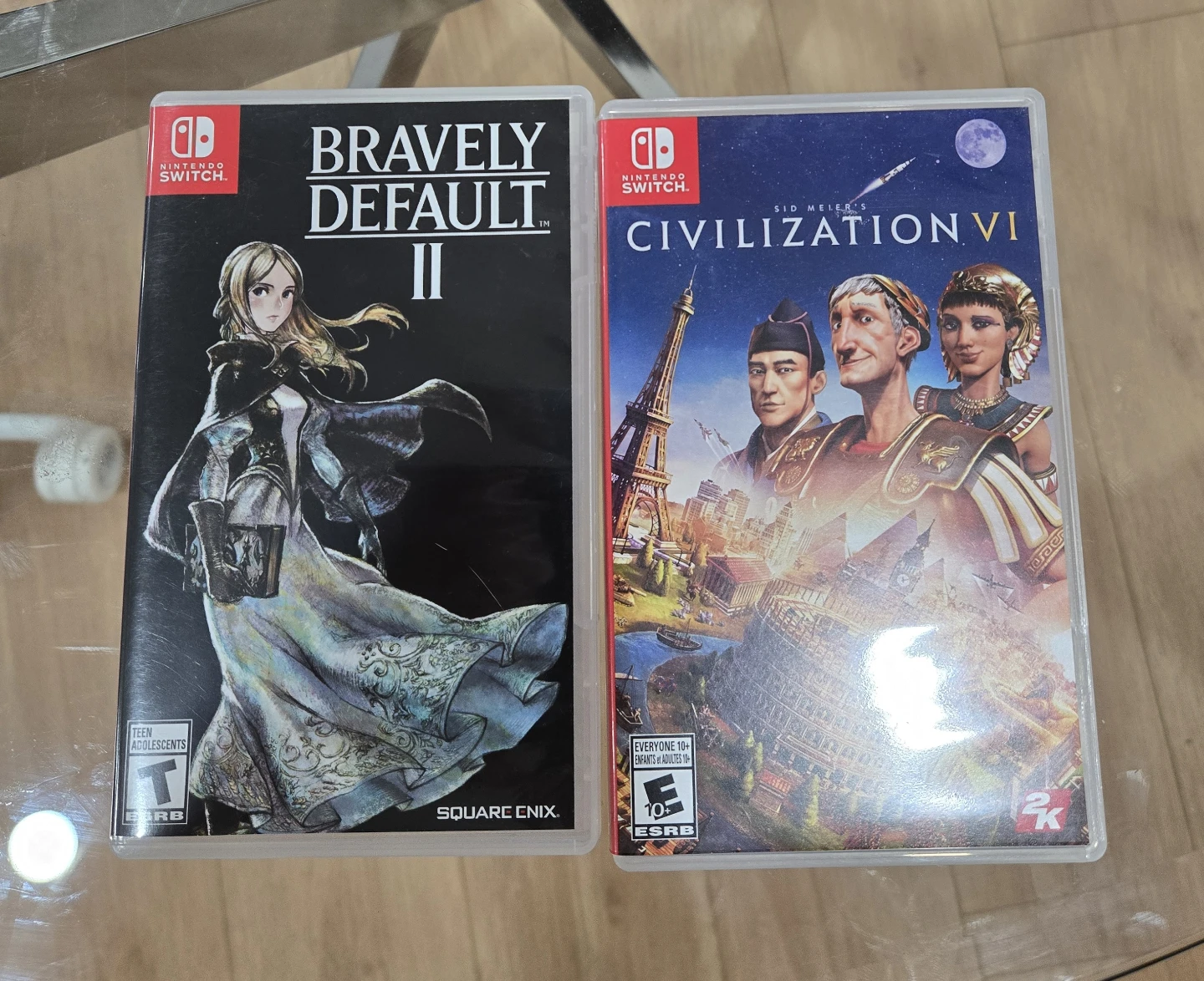 Nintendo Switch Games - Bravely Default II & Civilization VI