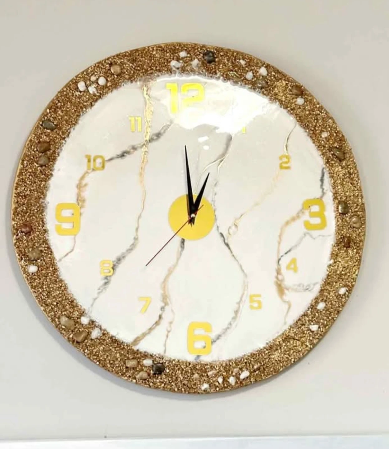 Handmade Resin Wall Clock - photo 5