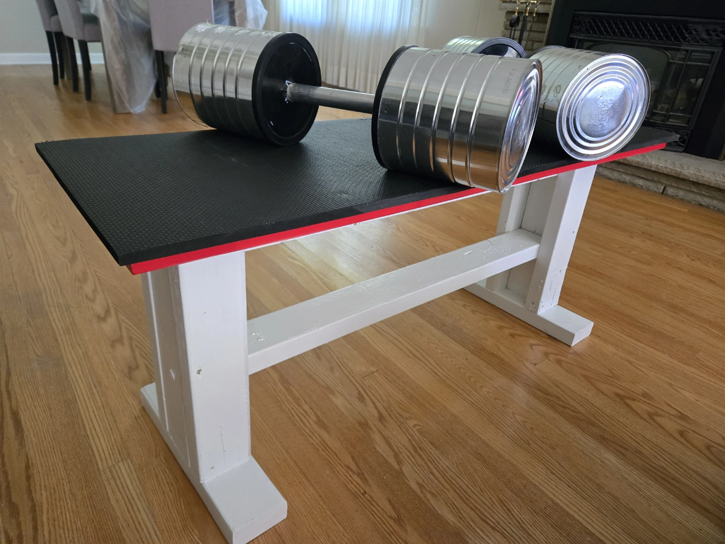 Heavy-Duty Workout Bench & Custom 30 lb Dumbbell Set