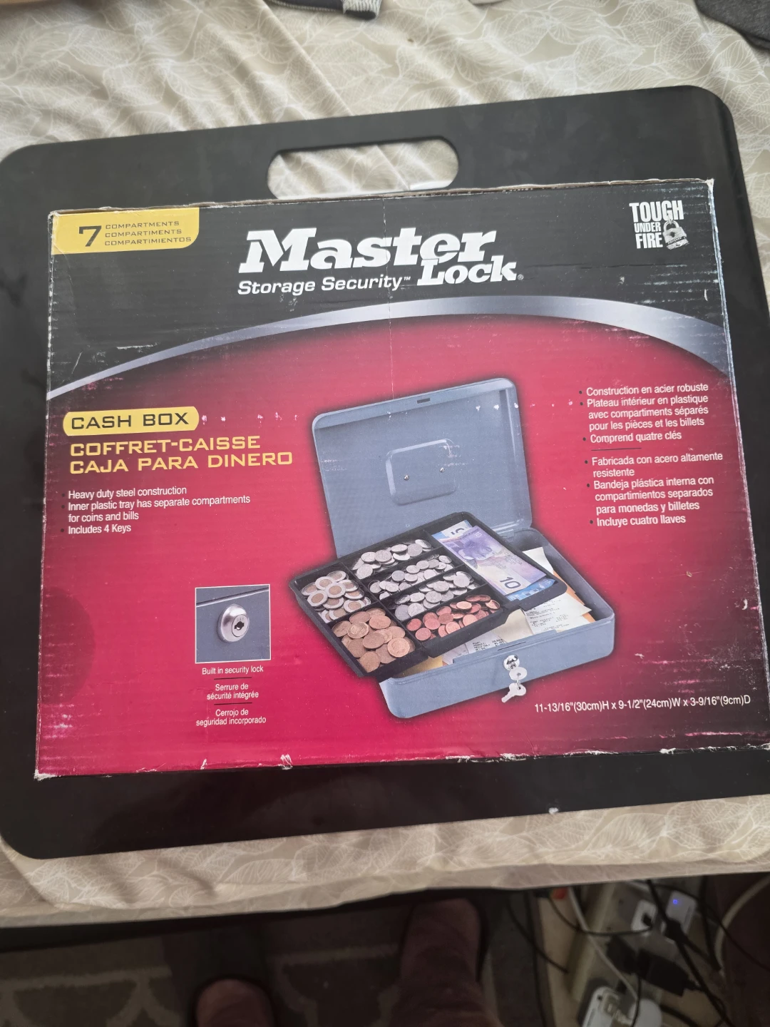 Master Lock Cash Box