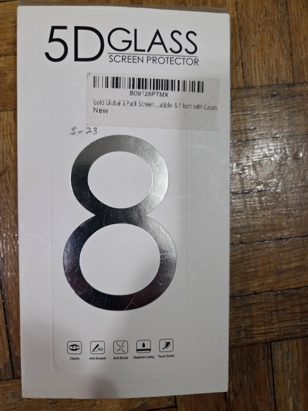 5D Glass Screen Protector - Gold Global 3 Pack - 6.1 Inch