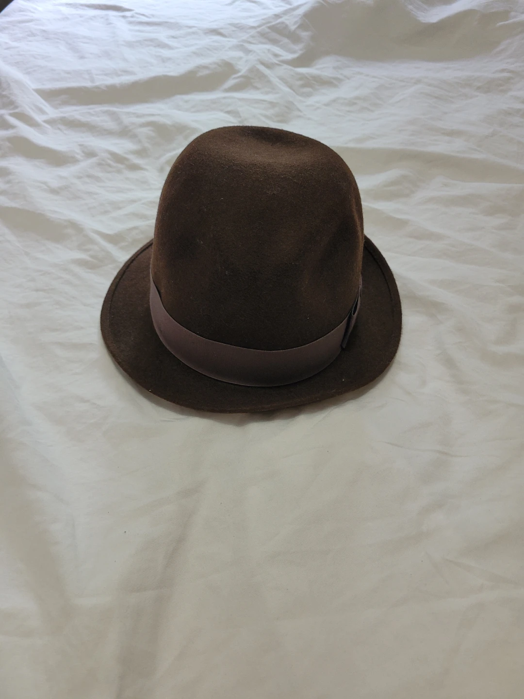 Le Paris Brown Fedora Hat - Size 56 cm - photo 2