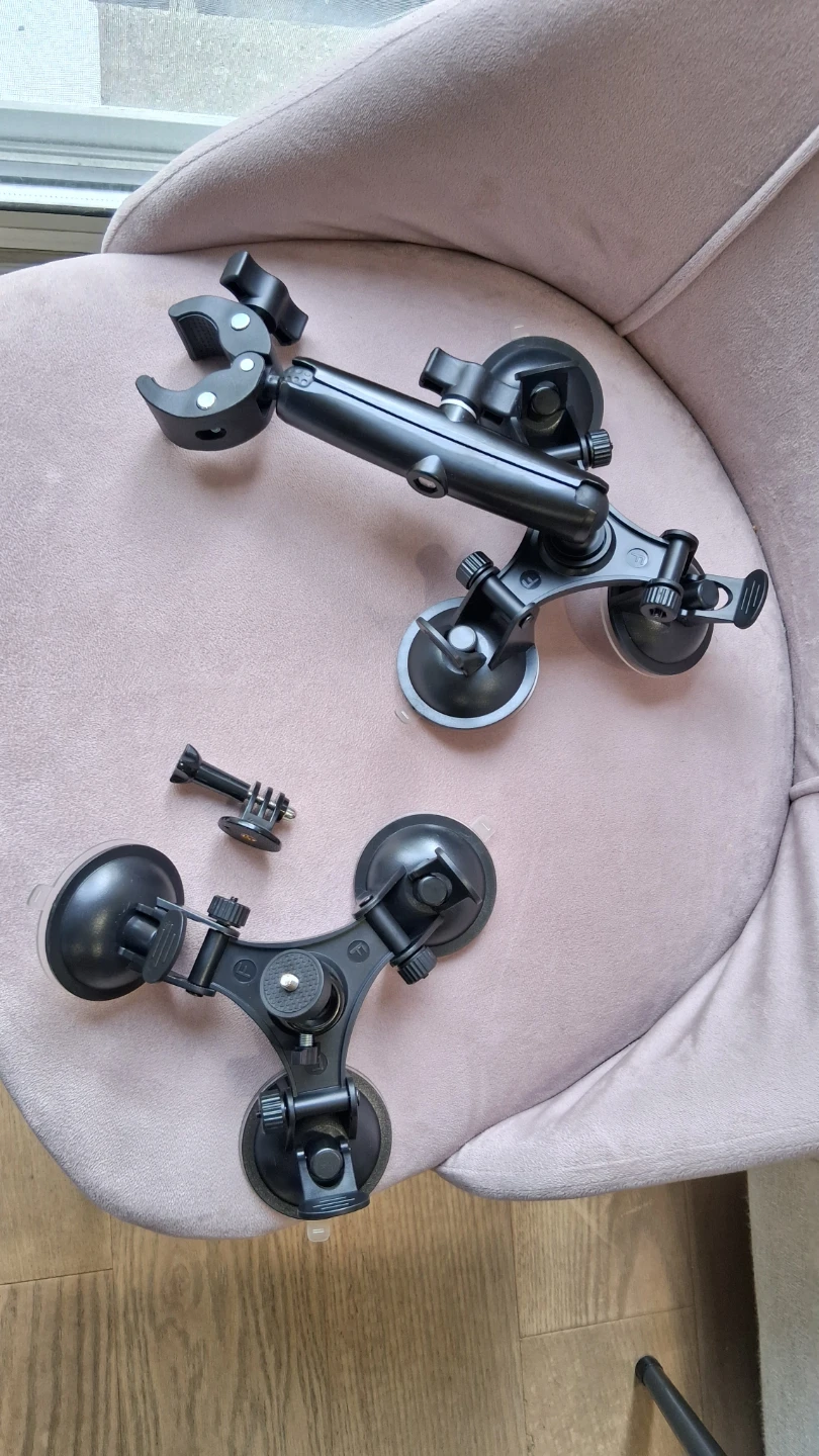 windshield suction 6 cups mount Insta360 invisible stick - photo 5