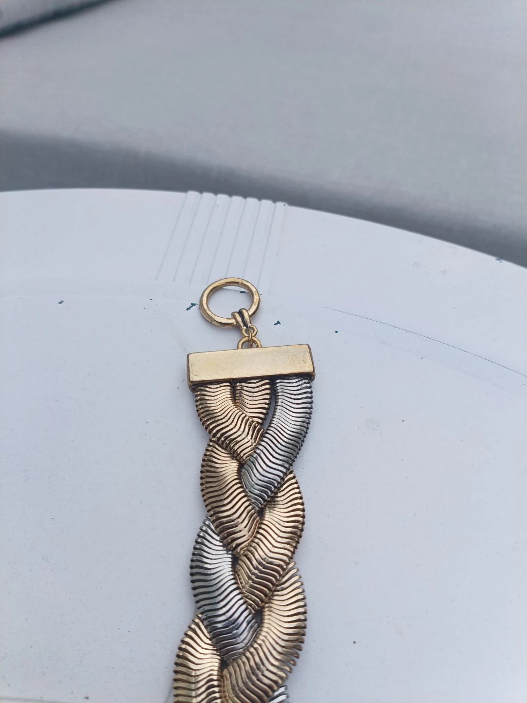 Monet Two-Tone Braided Bracelet - photo 4