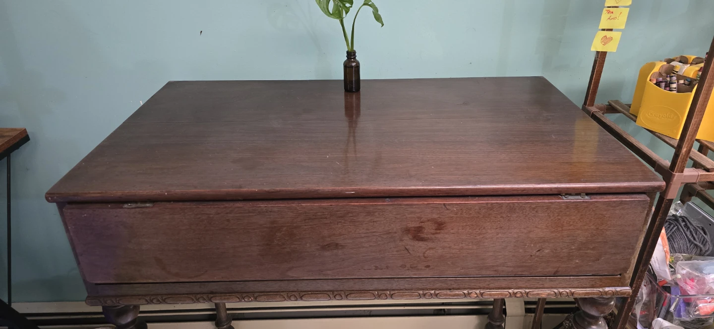 Antique Wooden  Desk with Shelves - photo 2