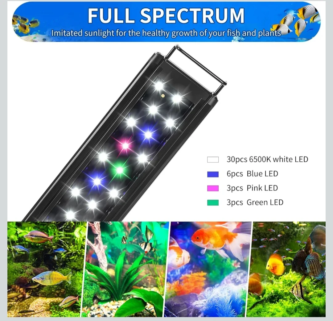 Aquaneat Full Spectrum LED Aquarium Light 18-24 inch - photo 4