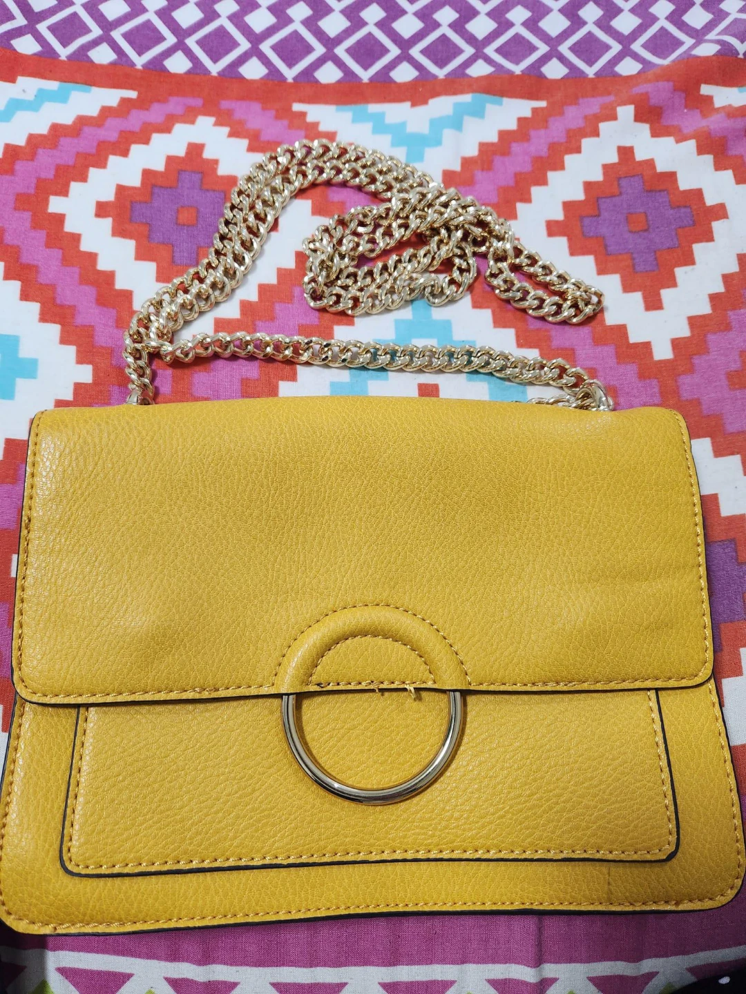 Aldo Yellow crossbody purse