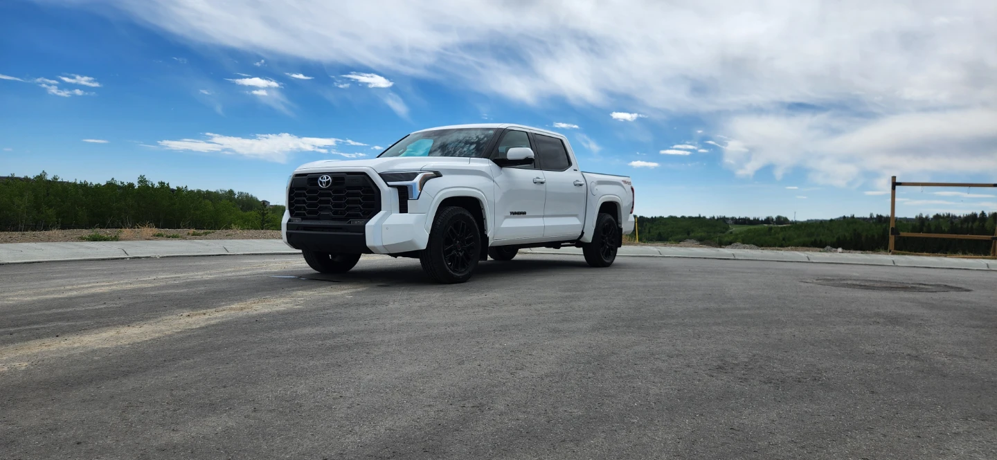 White Toyota Tundra TRD Sport CrewMax Truck