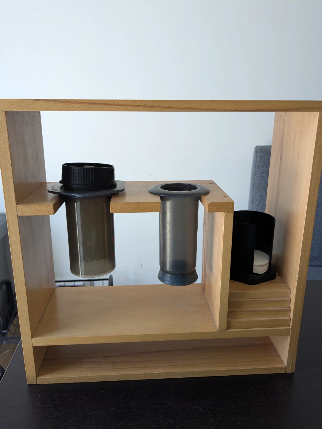 Aeropress handmade wooden stand - Coffee maker stand
