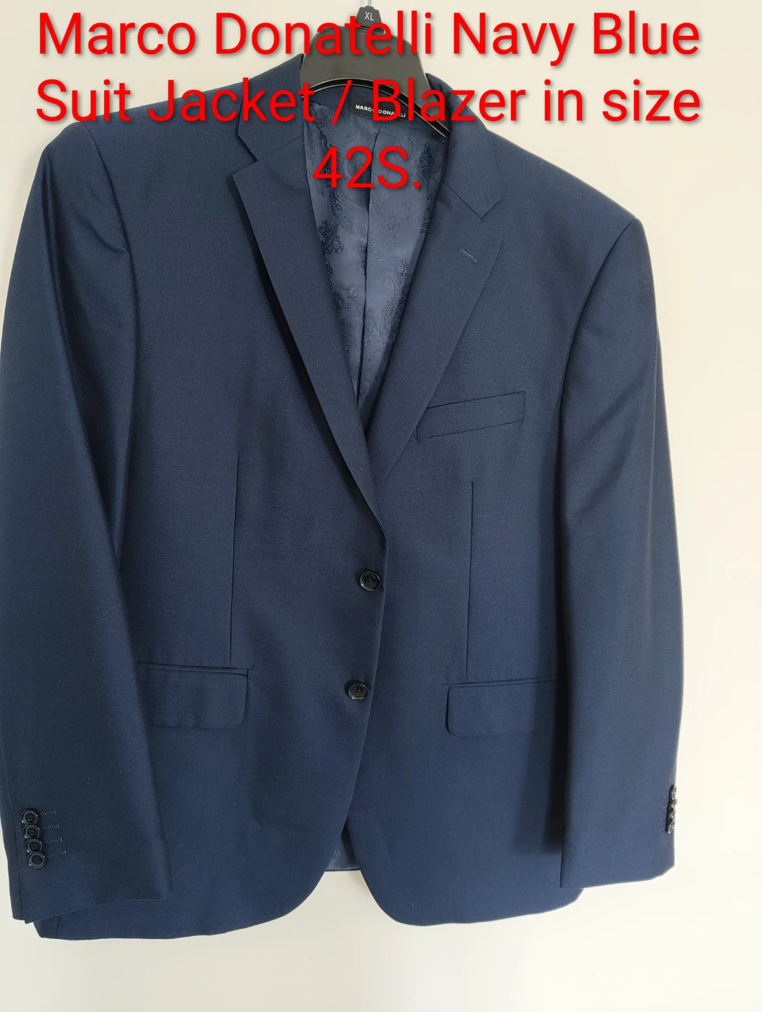 Marco Donatelli Navy Blue Suit Jacket/Blazer Size 42S - photo 2
