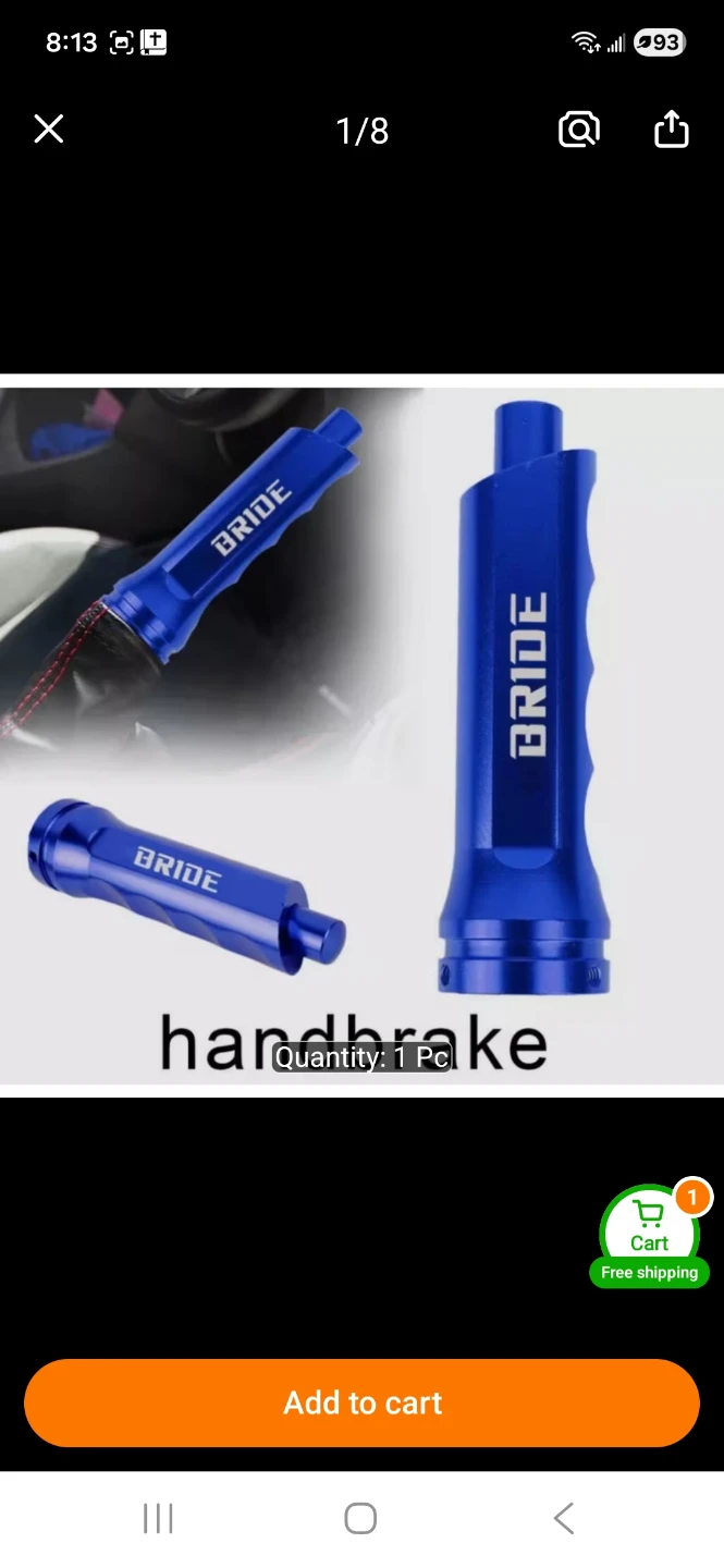 Bride Handbrake Handle Grip - Blue