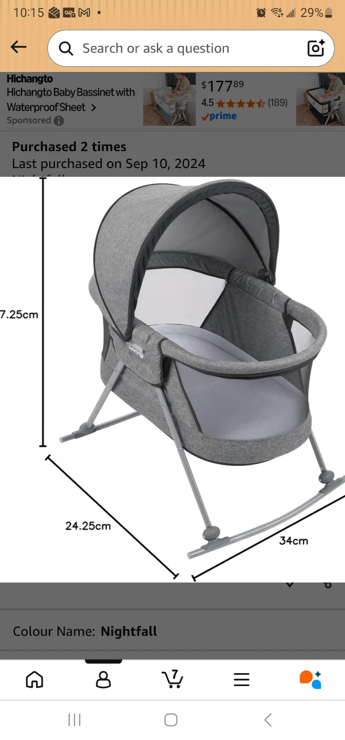 Safety 1st Baby Bassinet Nightfall - photo 3