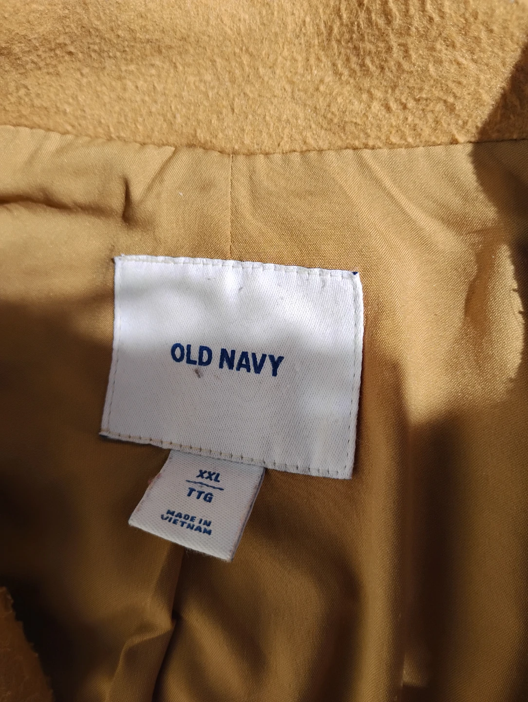 XXL Old Navy Carmel Double-Breasted Coat XXL - photo 4