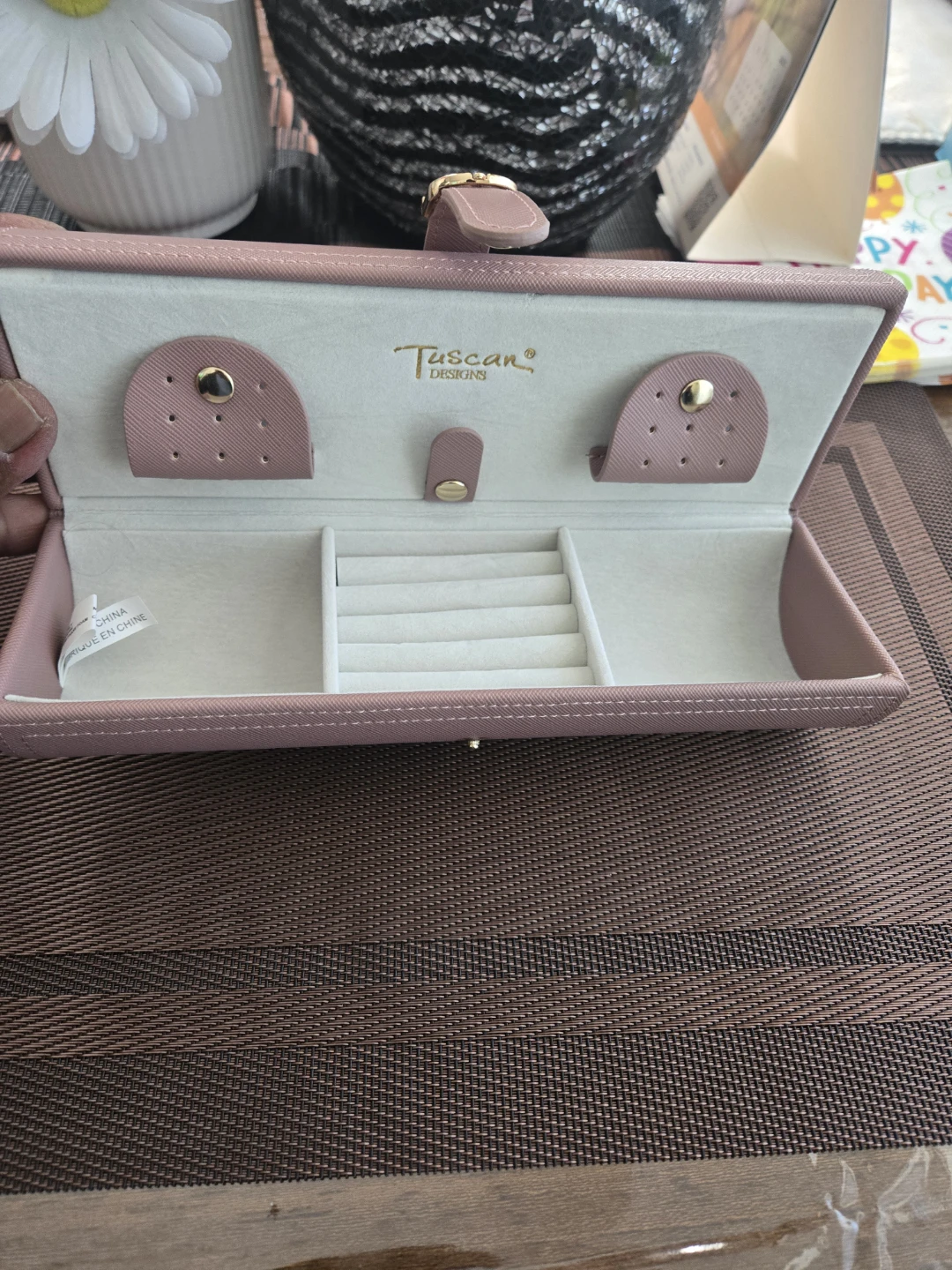 Tuscan Designs Pink Travel Jewelry Organizer Case - photo 3