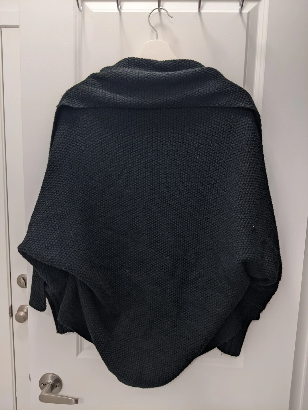 BCBGMAXAZRIA Black Popcorn Knit Cocoon Cardigan - photo 2