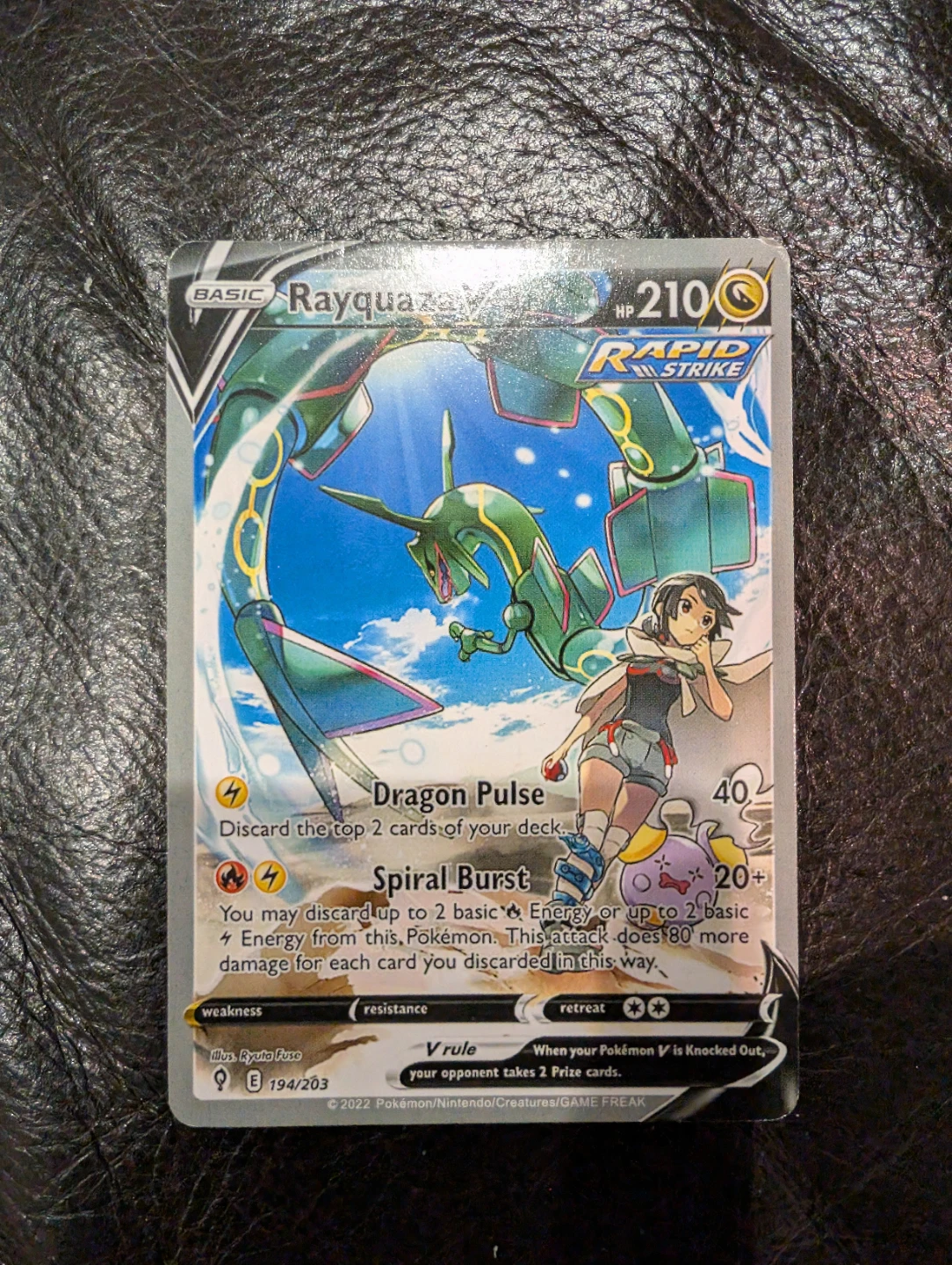 Rayquaza V ( Alternate Full Art ) :  Evolving Skies